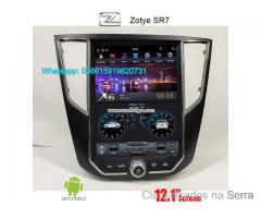 Zotye SR7 vertical Tesla Android radio GPS navigation 12.1inch