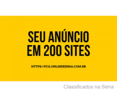 Faça seu Anúncio em 200 Sites Ainda Hoje